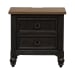 Americana Farmhouse - 2 Drawer Nightstand With Charging Station - Black