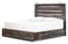 Drystan - King Panel Bed With 2 Side Drawers - Brown / Beige