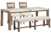 Plum Creek - Rectangular Dining Table With 2 Side Chairs And Bench - Sierra Brown