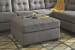 Maier - Charcoal - 3 Pc. - Left Arm Facing Sofa, Right Arm Facing Corner Chaise, Ottoman