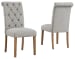Harvina - Light Gray - Dining Uph Side Chair (Set of 2)