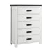 Wade - Youth 5-Drawer Chest - White