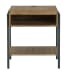 Fridley - Brown / Black - Rectangular End Table