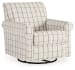 Davinca - Charcoal - Swivel Glider Accent Chair