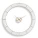 Ivory Halo - Minimalist Wall Clock - Gold / White