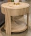 Zaninport - Round End Table - Bisque