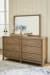 Cabalynn - 8 Pc. - Dresser, Mirror, Queen Panel Bed With Storage, 2 Nightstands - Light Brown