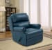 The Club - Swivel Glider Recliner - Blue