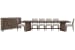 Kavanaugh - Trestle Dining Table With 6 Side Chairs And Sideboard - Weathered Kona Brown / Gray