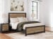Vertani - Black - Queen Panel Bed