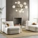 Lunar - 12 Light Pendant - Brass / White