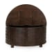 Shira - Mango Wood 40" Round Storage Coffee Table - Kona Brown