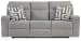 Biscoe - Pewter - Power Reclining Sofa With Adj Headrest