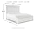 Kanwyn - Queen Panel Bed With Storage Bench - Whitewash