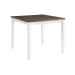Martin - Brown 5 Piece Counter Height Dining Set, Table & Four Chairs - White