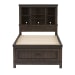 Thornwood Hills - Twin Bookcase Bed - Dark Brown