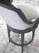 Appellation - Upholstered Swivel Counter Stool - Gray
