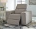 Mabton - Gray - 7 Pc. - Left Arm Facing Zero Wall Power Recliner, Armless Chair, Right Arm Facing Press Back Power Chaise Sectional, Power Recliner/Adjustable Headrest, Urlander Lift Top Cocktail Table, 2 End Tables