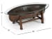 Beaufort - Oval Cocktail Table With Accent Table - Dark Oak