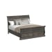 Park Ridge - King Sleigh Storage Bed - Charcoal