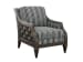 Featured Upholstery - Bay Club Chair - Dark Brown / Blue
