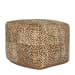 Canada - Leopard Hide Pouf - Camel / Black