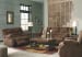 Tulen - Chocolate - 3 Pc. - Reclining Sofa, Loveseat, Rocker Recliner