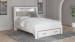 Altyra - White - Queen Panel Bookcase Bed With Footboard Storage