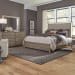 Canyon Road - 3 Piece Bedroom Set (California King Upholstered Bed, Dresser & Mirror) - Light Brown