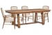 Woodward - Trestle Extendable Dining Table With 4 Arm Chairs - Dark Clove / White