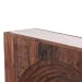 Cole - Console - Dark Brown / Beige