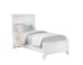 Bonanza Mansion Bed with Storage Footboard White Twin