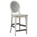 Uttermost Clarion Aged White Counter Stool