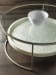 Signature Designs - Cumulus Capiz Round Cocktail Table - Gray