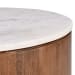 Josie - Round End Table - Umber/Marble