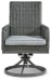 Elite Park - Gray - Swivel Chair W/Cushion (Set of 2)