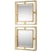 Allick - Square Mirrors (Set of 2) - Gold