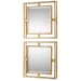 Allick - Square Mirrors (Set of 2) - Gold