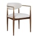 Moxie - Dining Arm Chair - Walnut / White