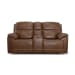 Jackson - Power Reclining Loveseat With Console & Power Headrests - Whiskey