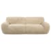 Abide - Rounded Sheepskin Sofa - Beige