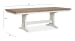 Kingston - Extendable Trestle Dining Table - Whisper White And Cerused Nutmeg