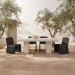 Ella - Outdoor Dining Chair (Set of 2) - Charcoal / Gray