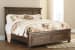 Flynnter - Medium Brown - Queen Panel Bed With 2 Storage Drawers