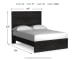 Belachime - Full Panel Bed - Black