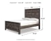 Wynnlow - Queen Crossbuck Panel Bed - Gray