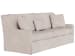 Hudson - 93" Skirted Sofa, Special Order - Pearl Silver