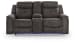 Brysonview - Double Reclining Loveseat With Console - Charcoal