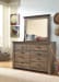 Trinell - Brown - 6 Pc. - Dresser, Mirror, Full Panel Bookcase Bed With 2 Storage Drawers