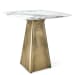 Equilateral - Side Table - Marble/Brass